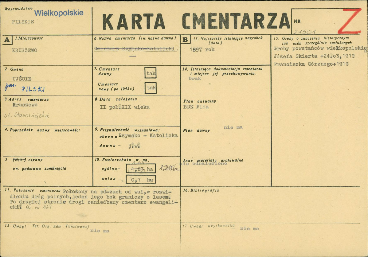 Karta cmentarza, skan nr 1