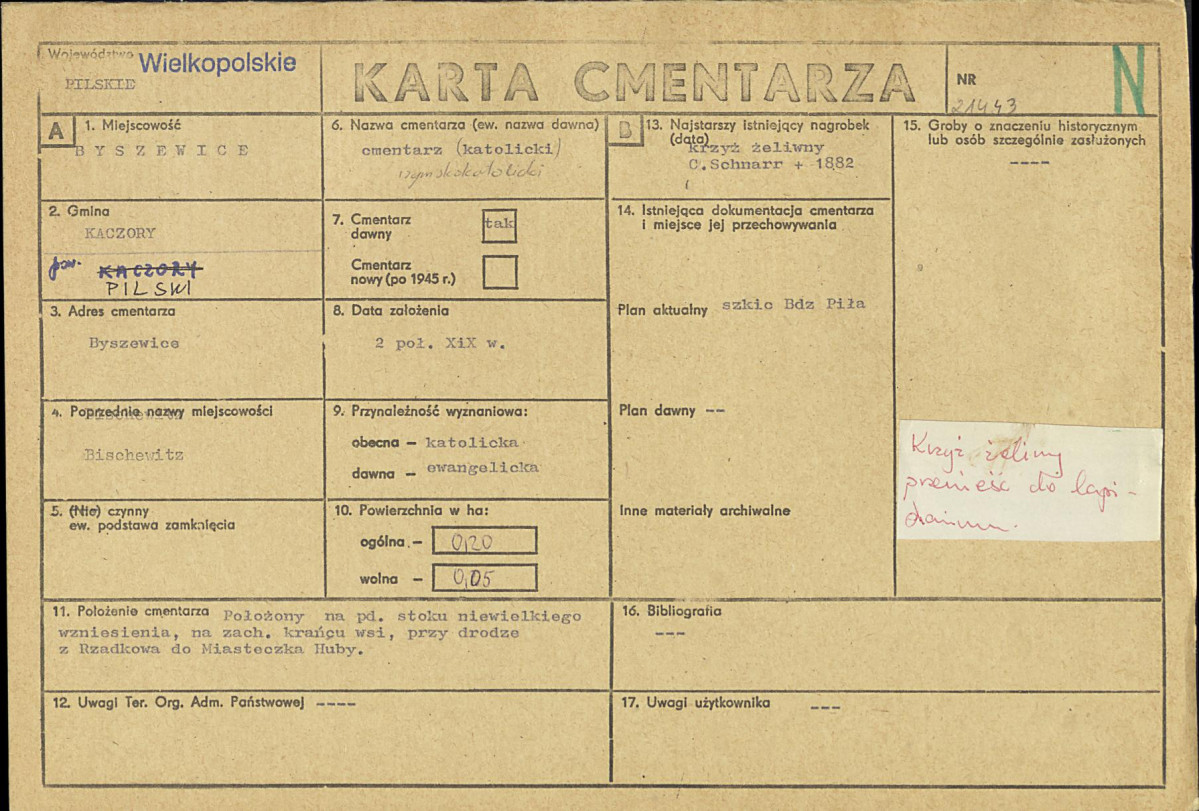 Karta cmentarza, skan nr 1