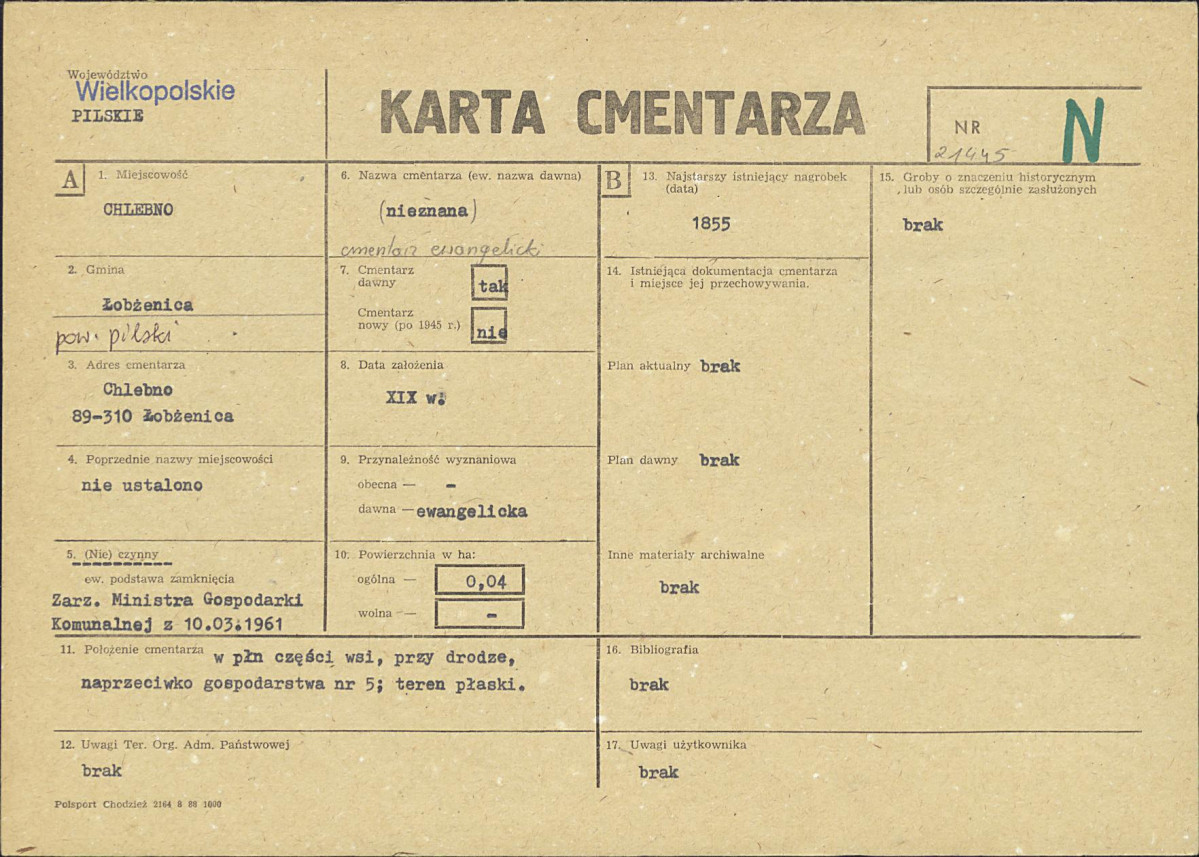 Karta cmentarza, skan nr 1