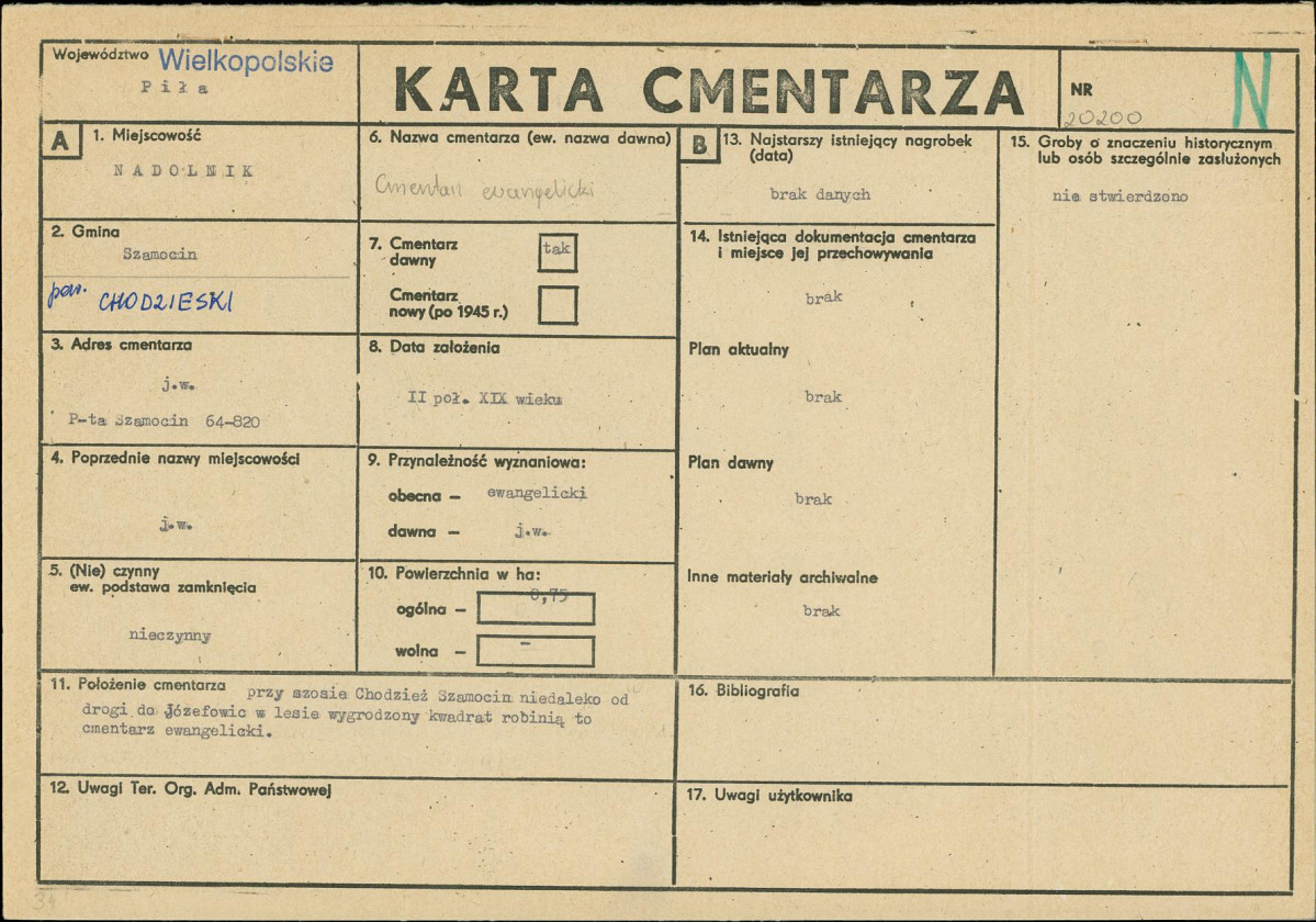 Karta cmentarza, skan nr 1