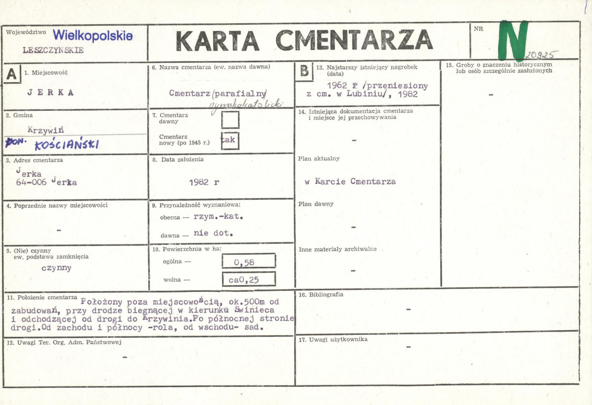 Karta cmentarza, skan nr 1