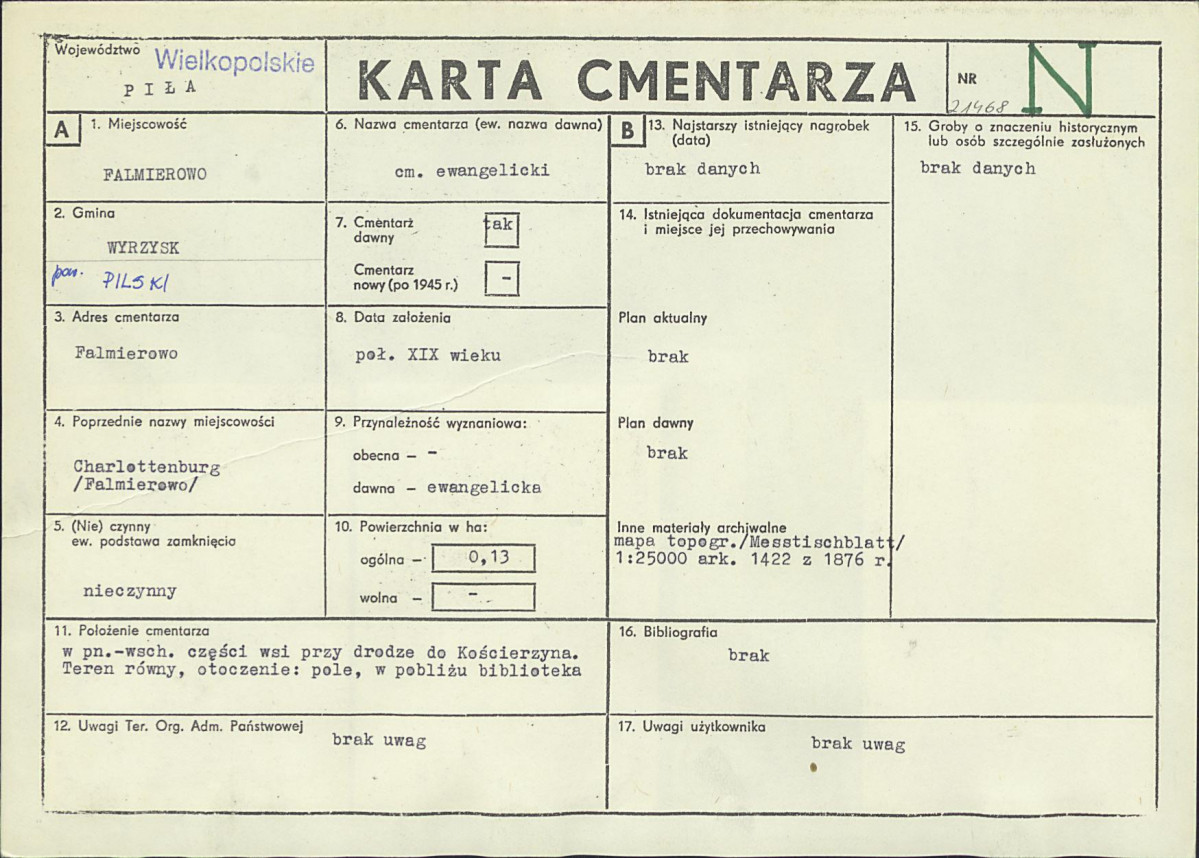 Karta cmentarza, skan nr 1