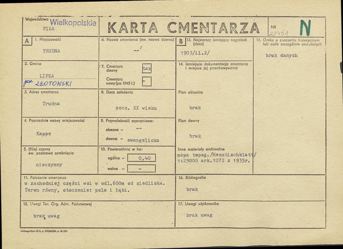 Karta cmentarza, skan nr 1
