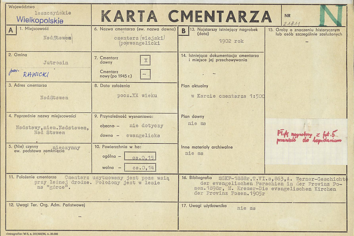 Karta cmentarza, skan nr 1