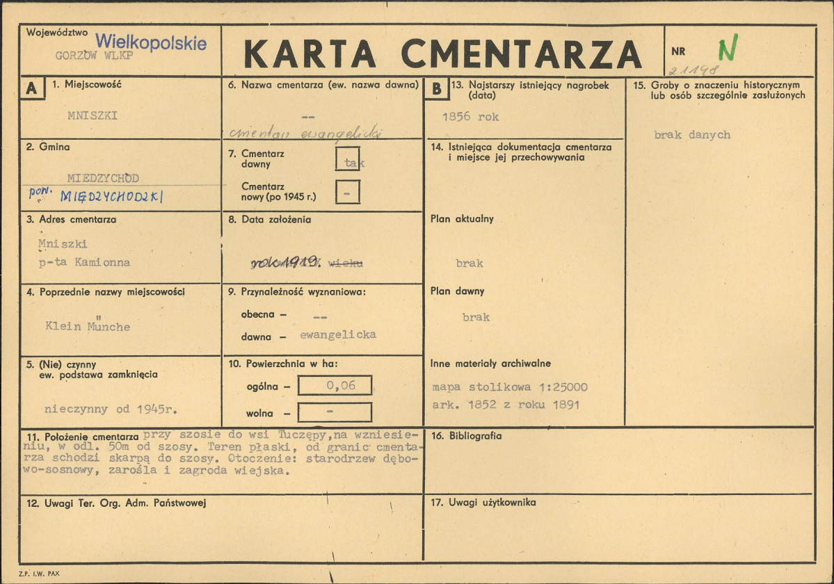 Karta cmentarza, skan nr 1
