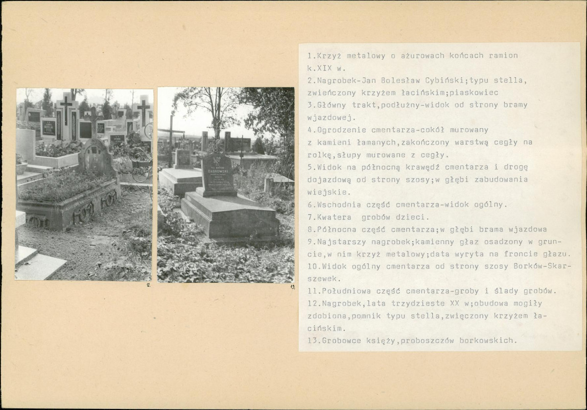Karta cmentarza, skan nr 6