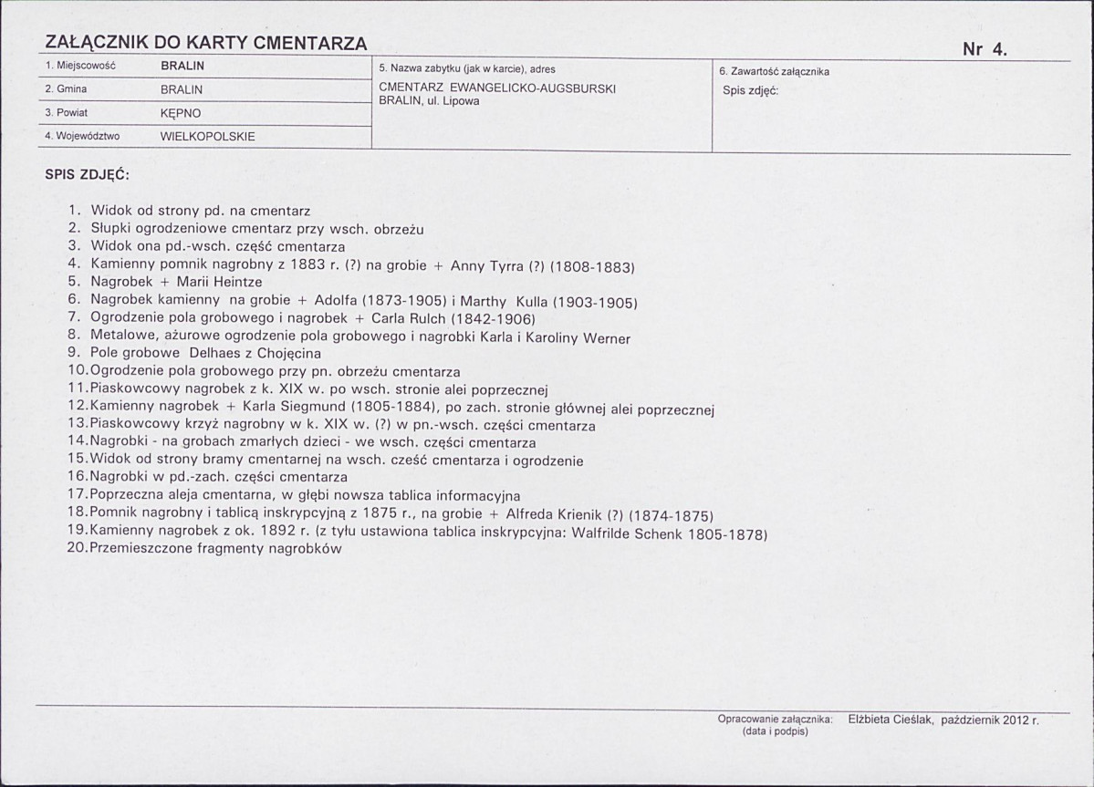 Karta cmentarza, skan nr 10