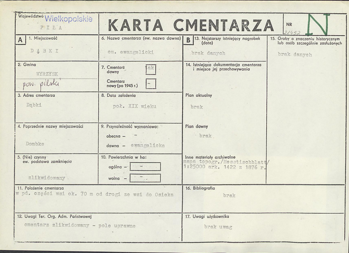 Karta cmentarza, skan nr 1
