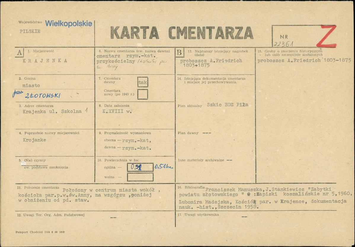 Karta cmentarza, skan nr 1