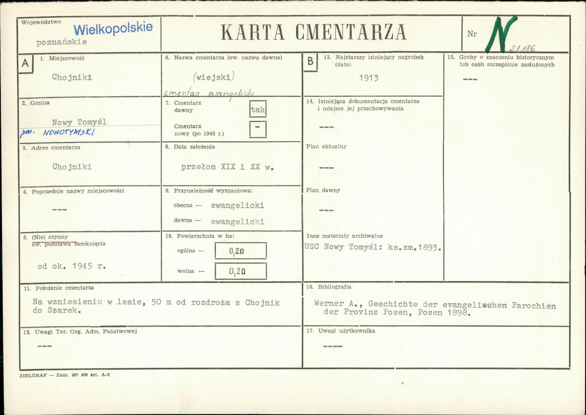 Karta cmentarza, skan nr 1