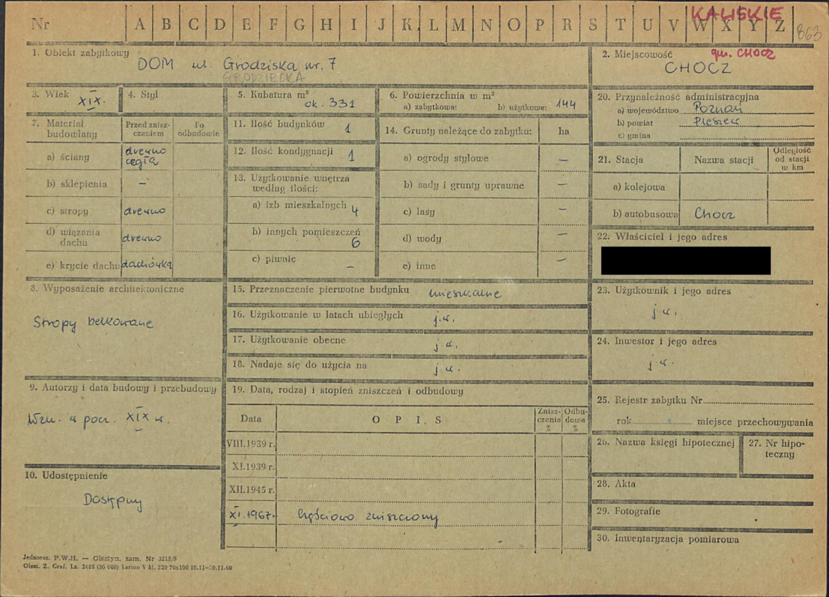 KZ - Karta zielona, skan nr 1