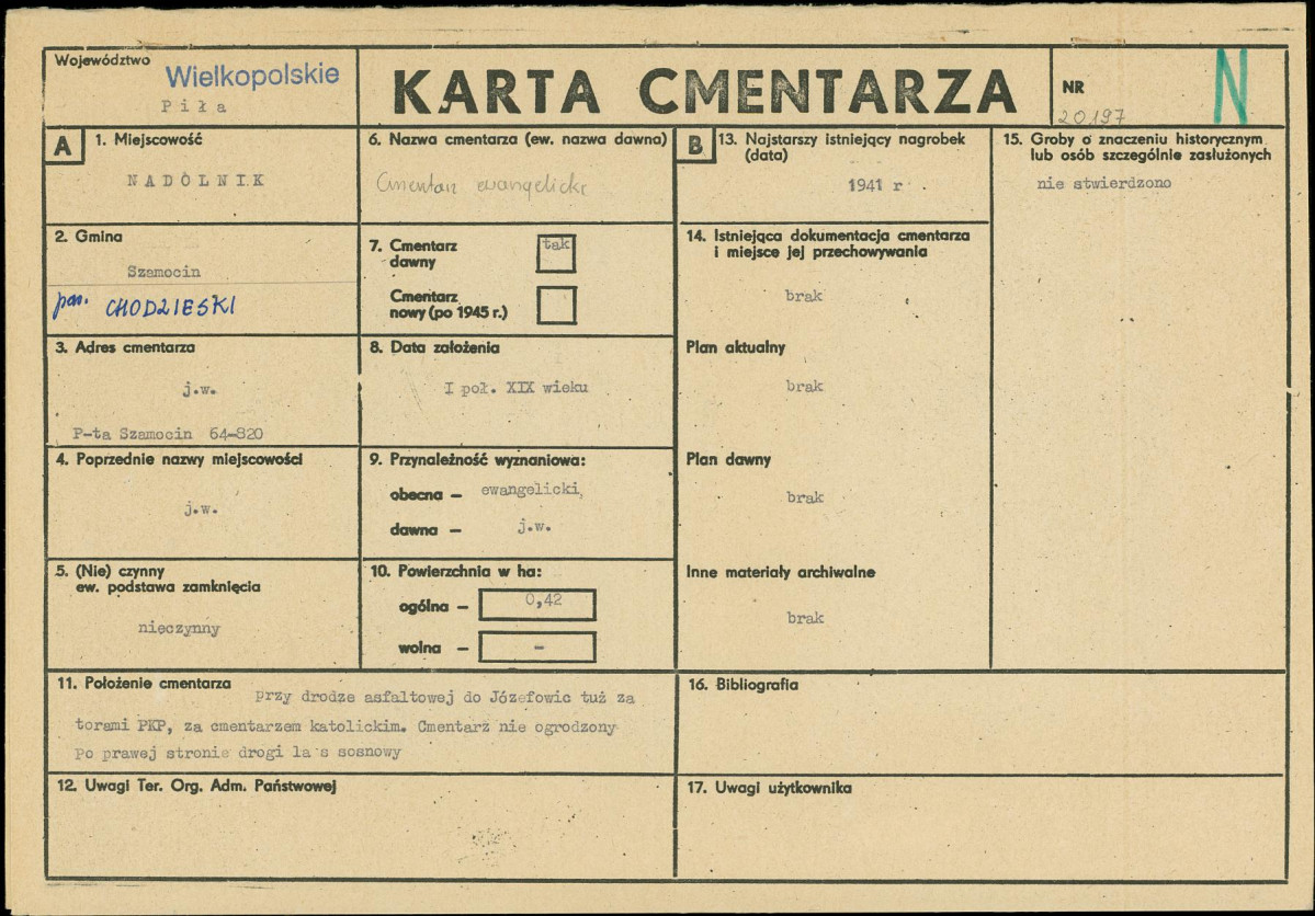 Karta cmentarza, skan nr 1