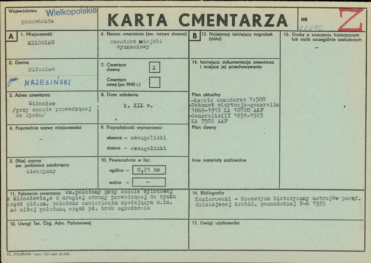 Karta cmentarza, skan nr 1