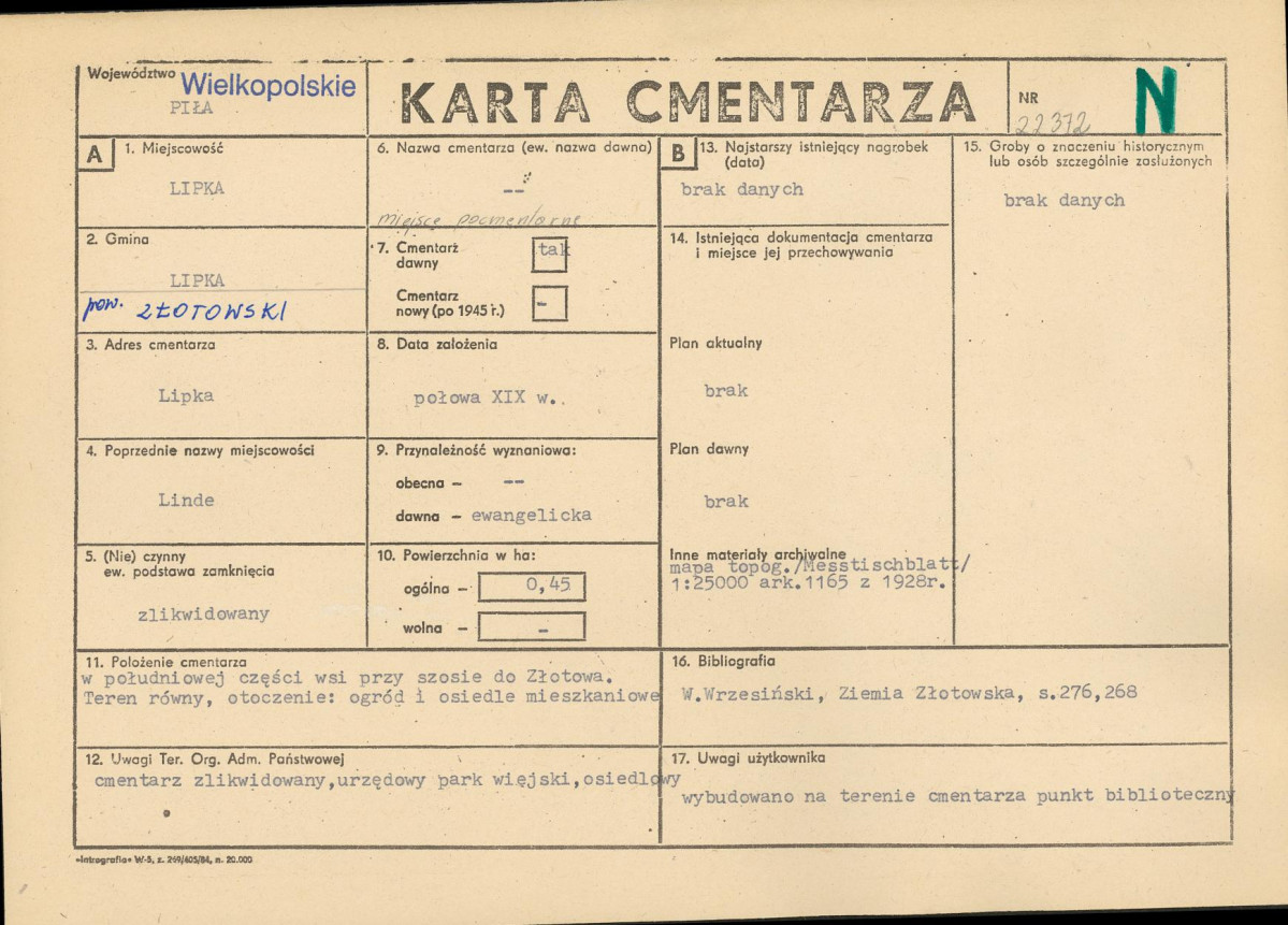 Karta cmentarza, skan nr 1