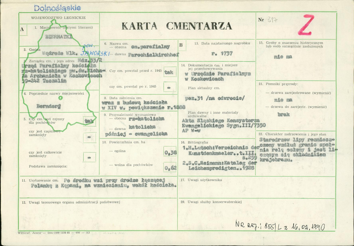 Karta cmentarza, skan nr 1