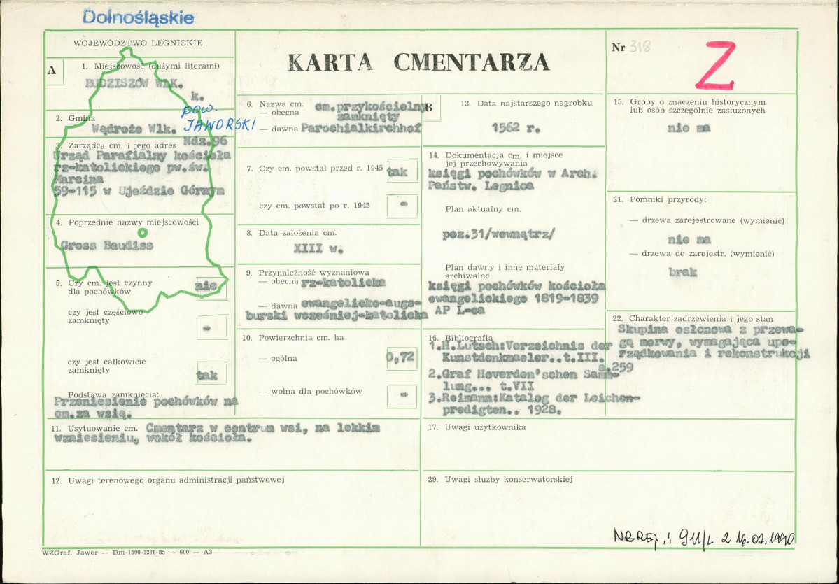 Karta cmentarza, skan nr 1