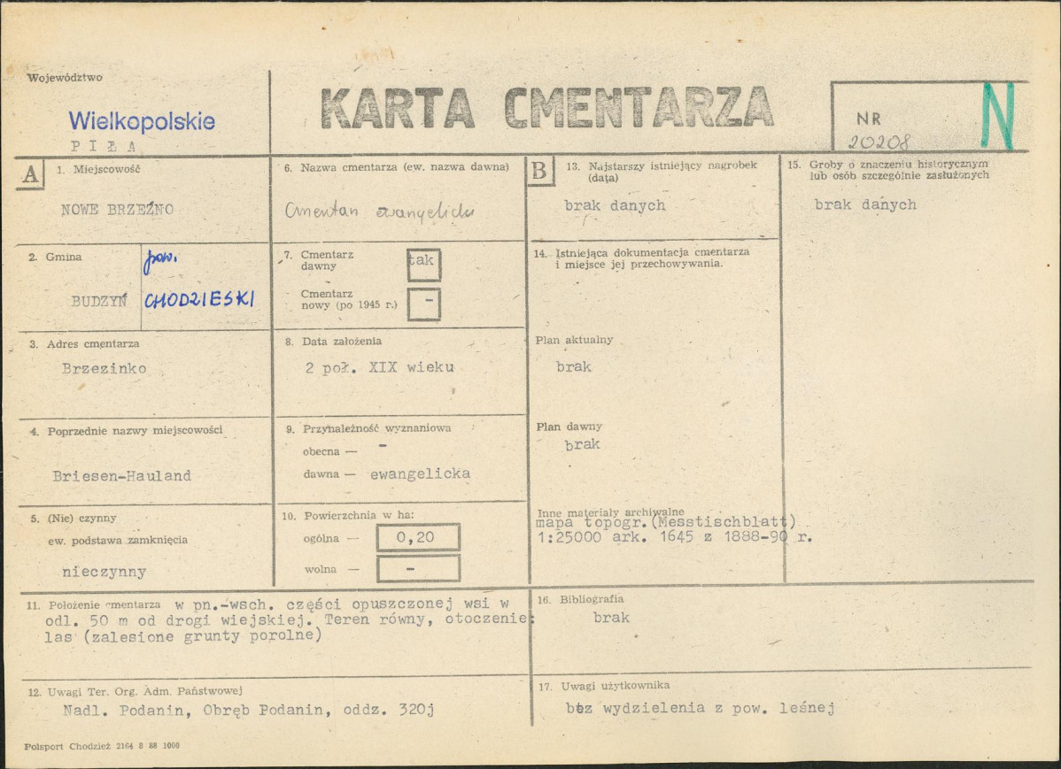 Karta cmentarza, skan nr 1
