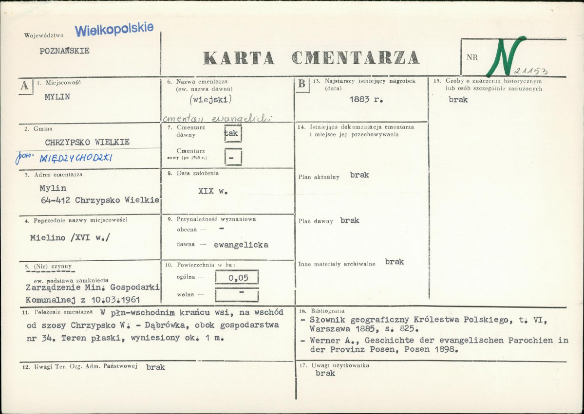 Karta cmentarza, skan nr 1