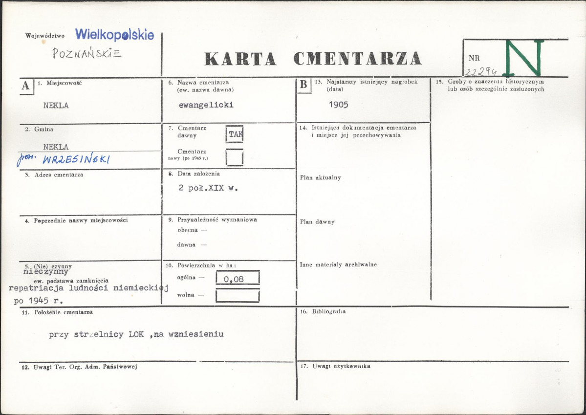 Karta cmentarza, skan nr 1