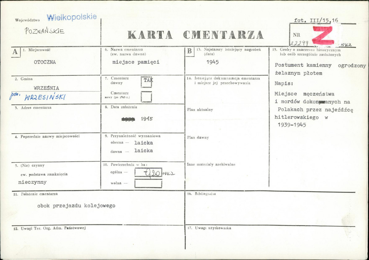 Karta cmentarza, skan nr 1