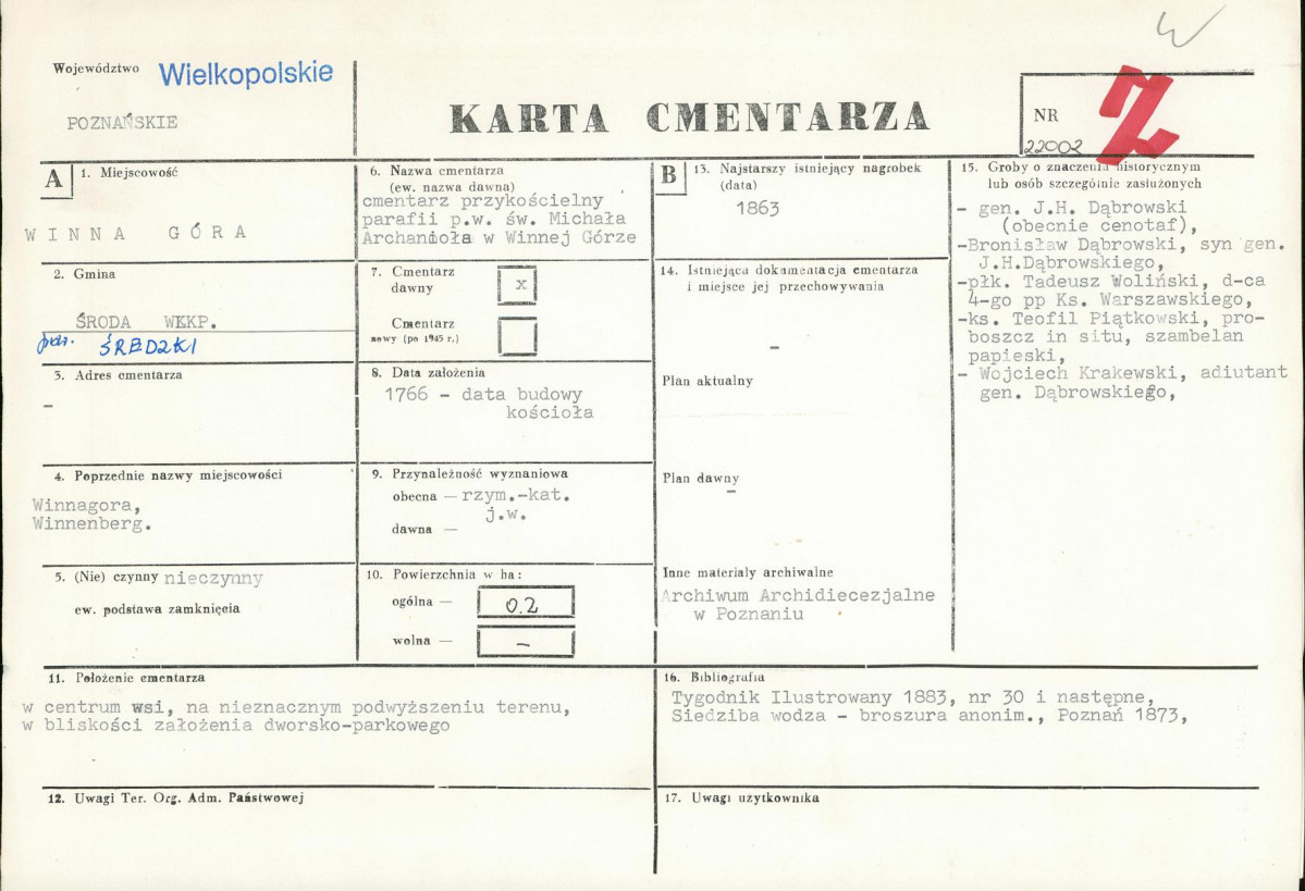 Karta cmentarza, skan nr 1