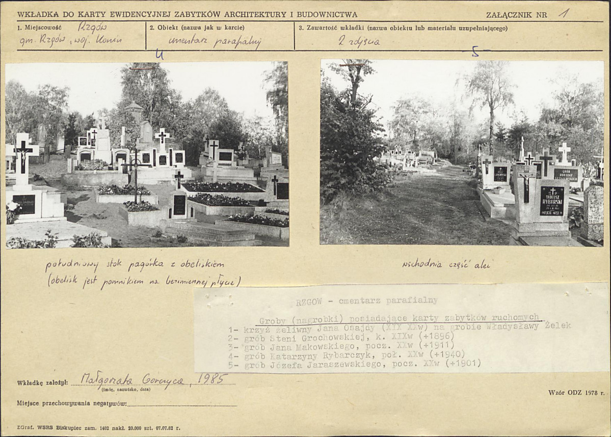 KC - Karta cmentarza, skan nr 5