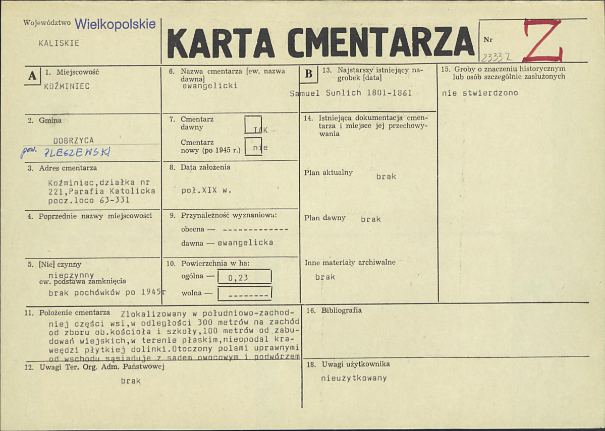 Karta cmentarza, skan nr 1
