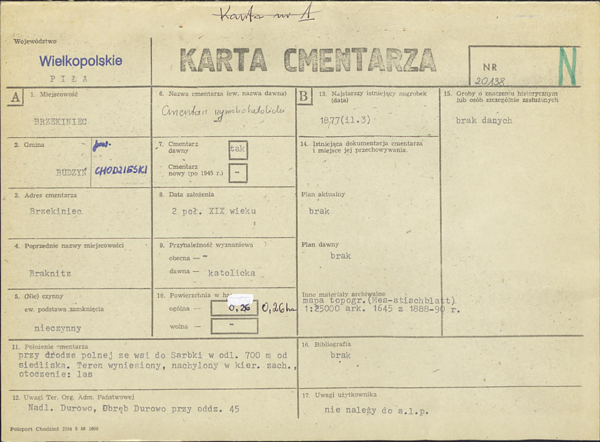 Karta cmentarza, skan nr 1