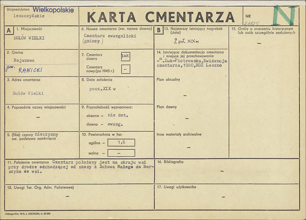 Karta cmentarza, skan nr 1