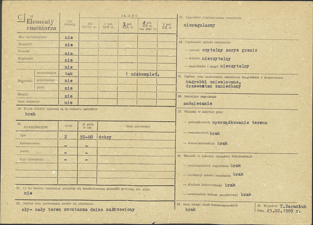 Karta cmentarza, skan nr 2