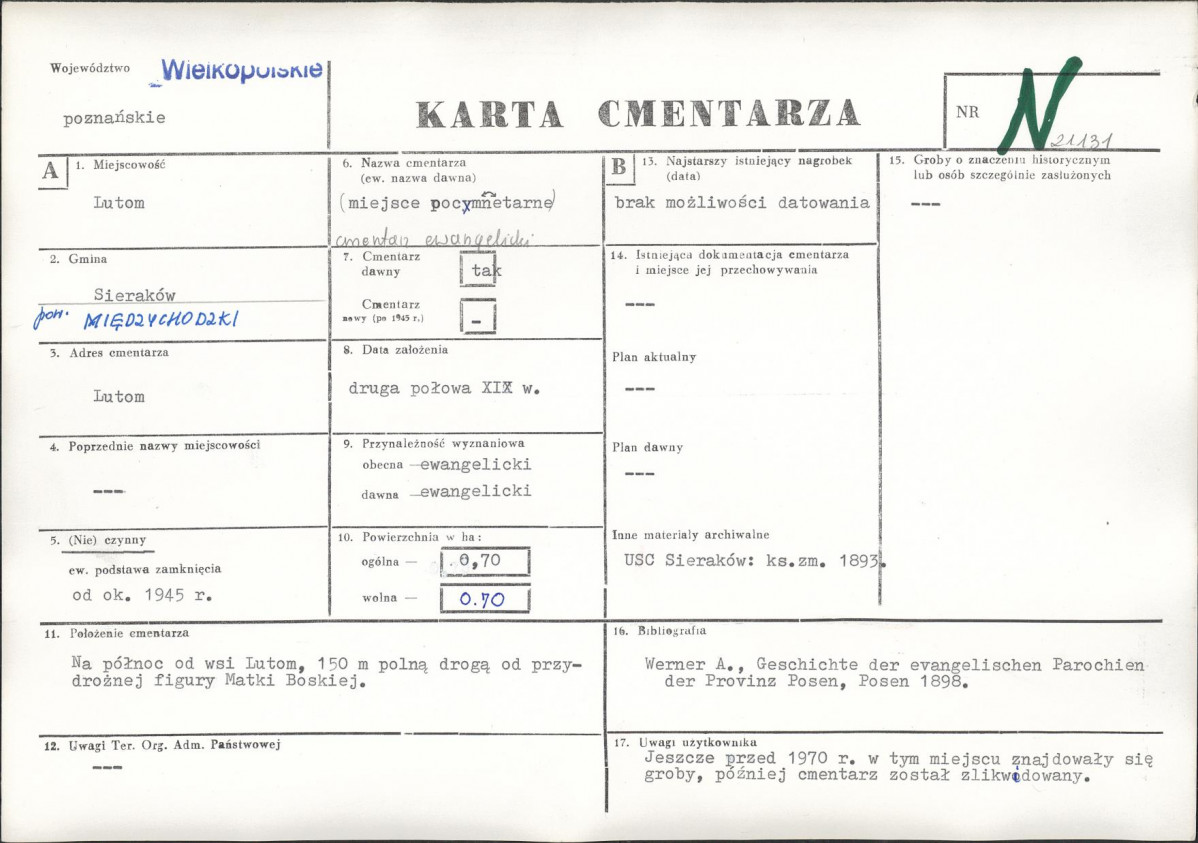 Karta cmentarza, skan nr 1