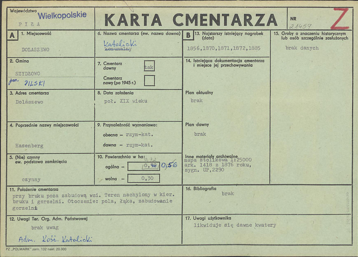Karta cmentarza, skan nr 1