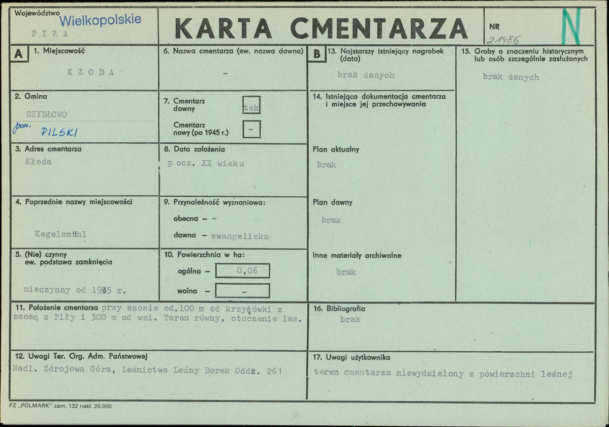 Karta cmentarza, skan nr 1