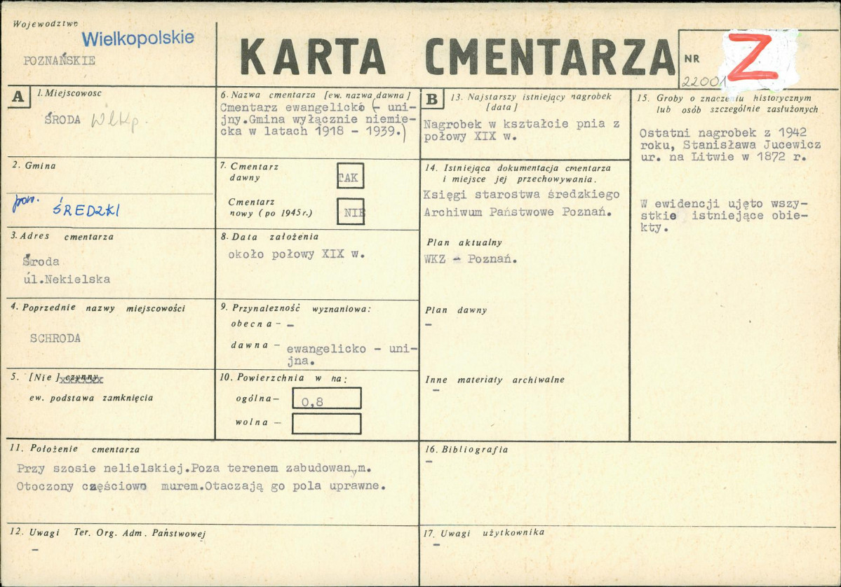 Karta cmentarza, skan nr 1