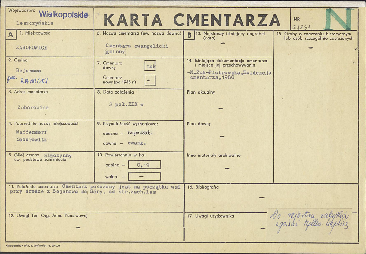 Karta cmentarza, skan nr 1