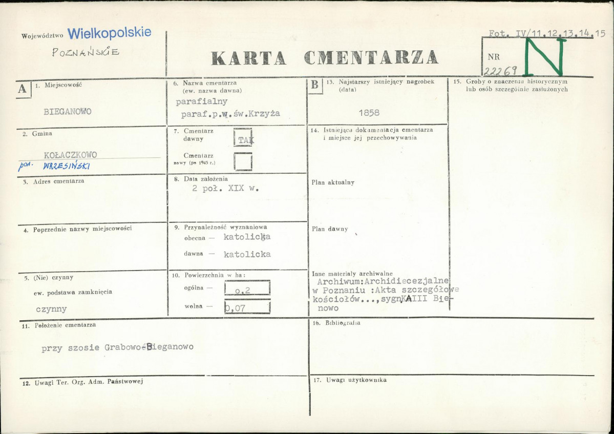 Karta cmentarza, skan nr 1