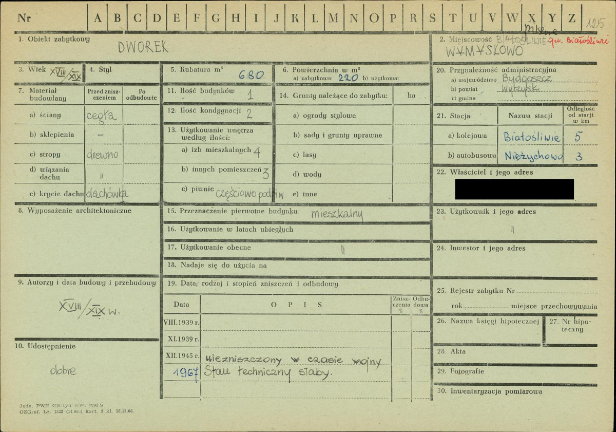 KZ - Karta zielona, skan nr 1