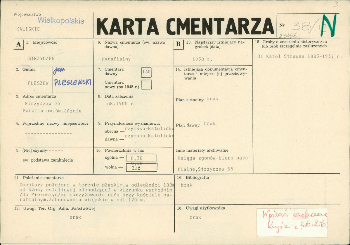 Karta cmentarza, skan nr 1