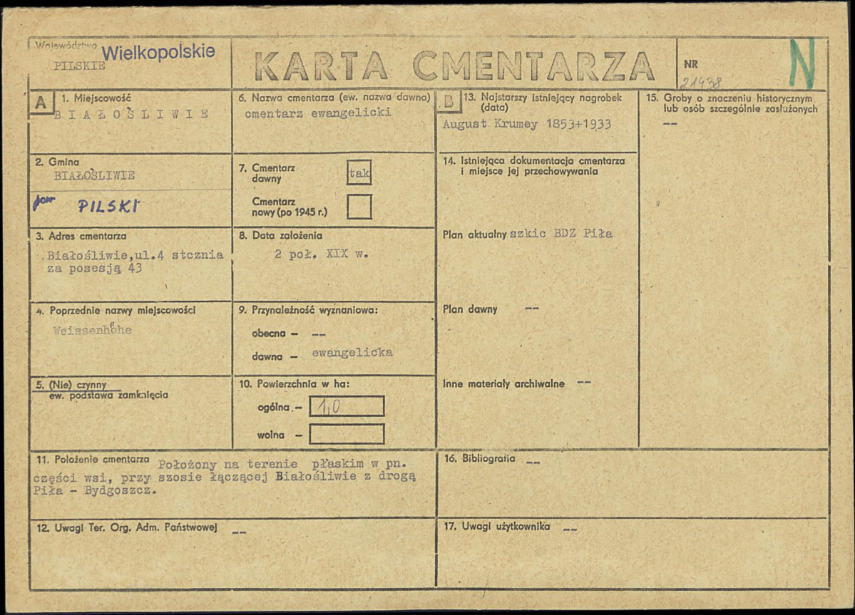 Karta cmentarza, skan nr 1