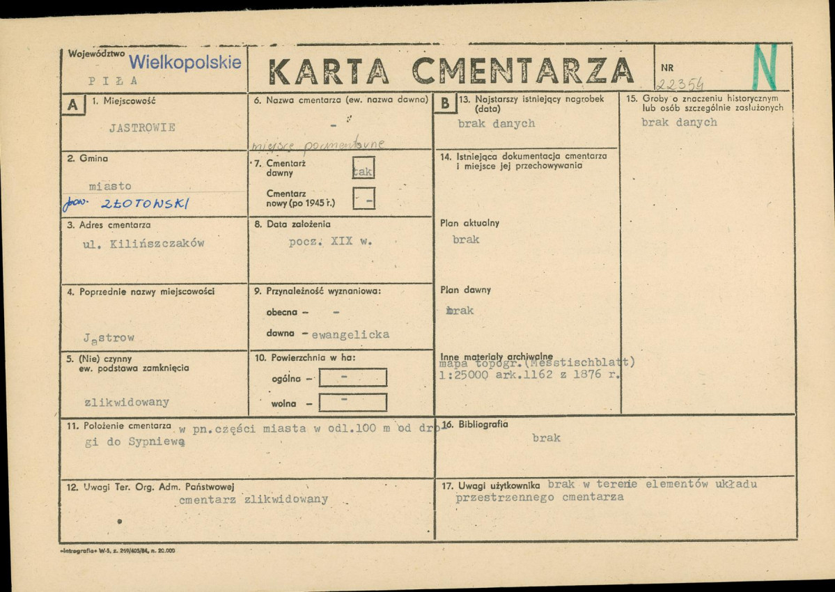 Karta cmentarza, skan nr 1