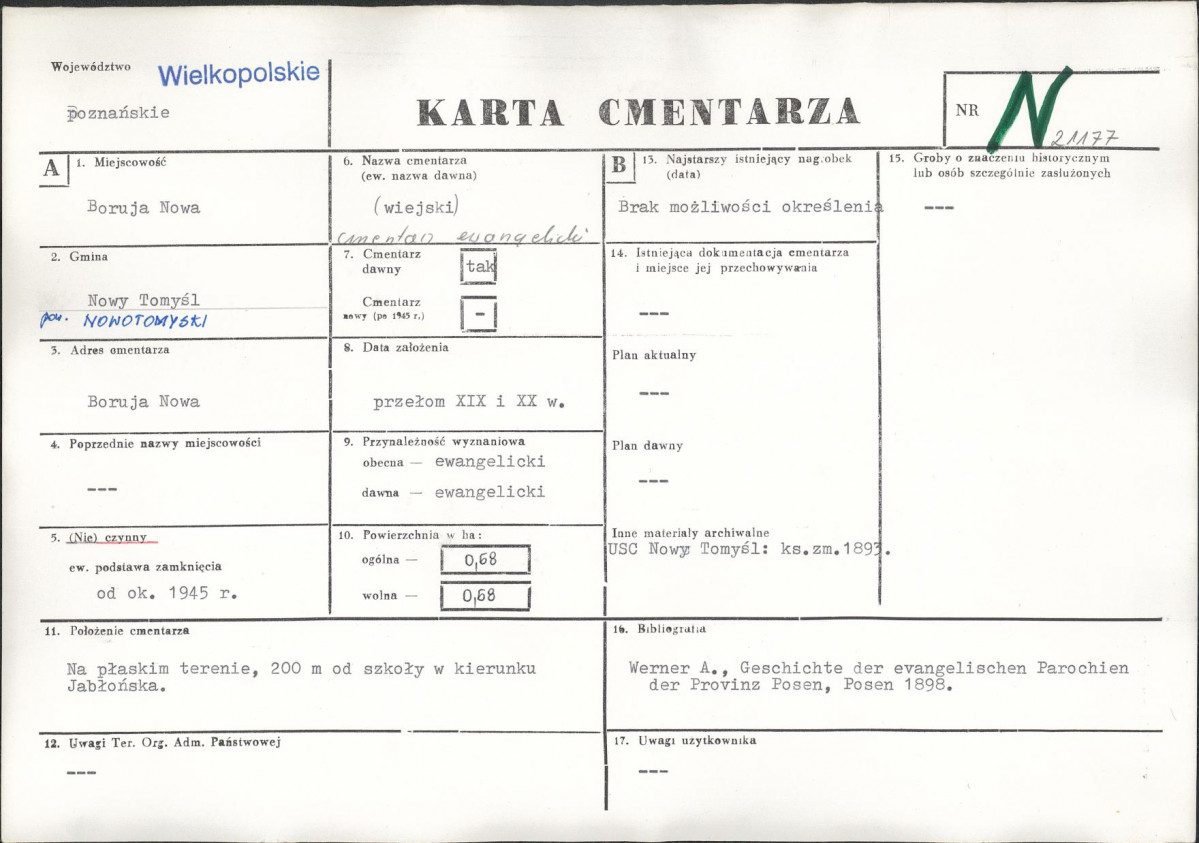 Karta cmentarza, skan nr 1