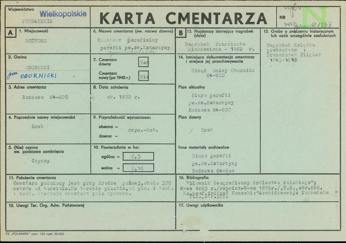 Karta cmentarza, skan nr 1