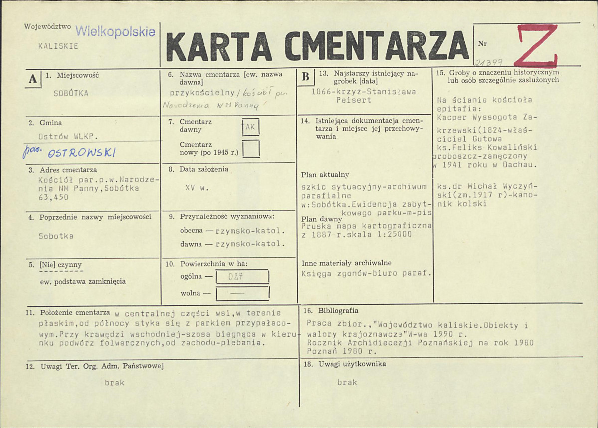 Karta cmentarza, skan nr 1