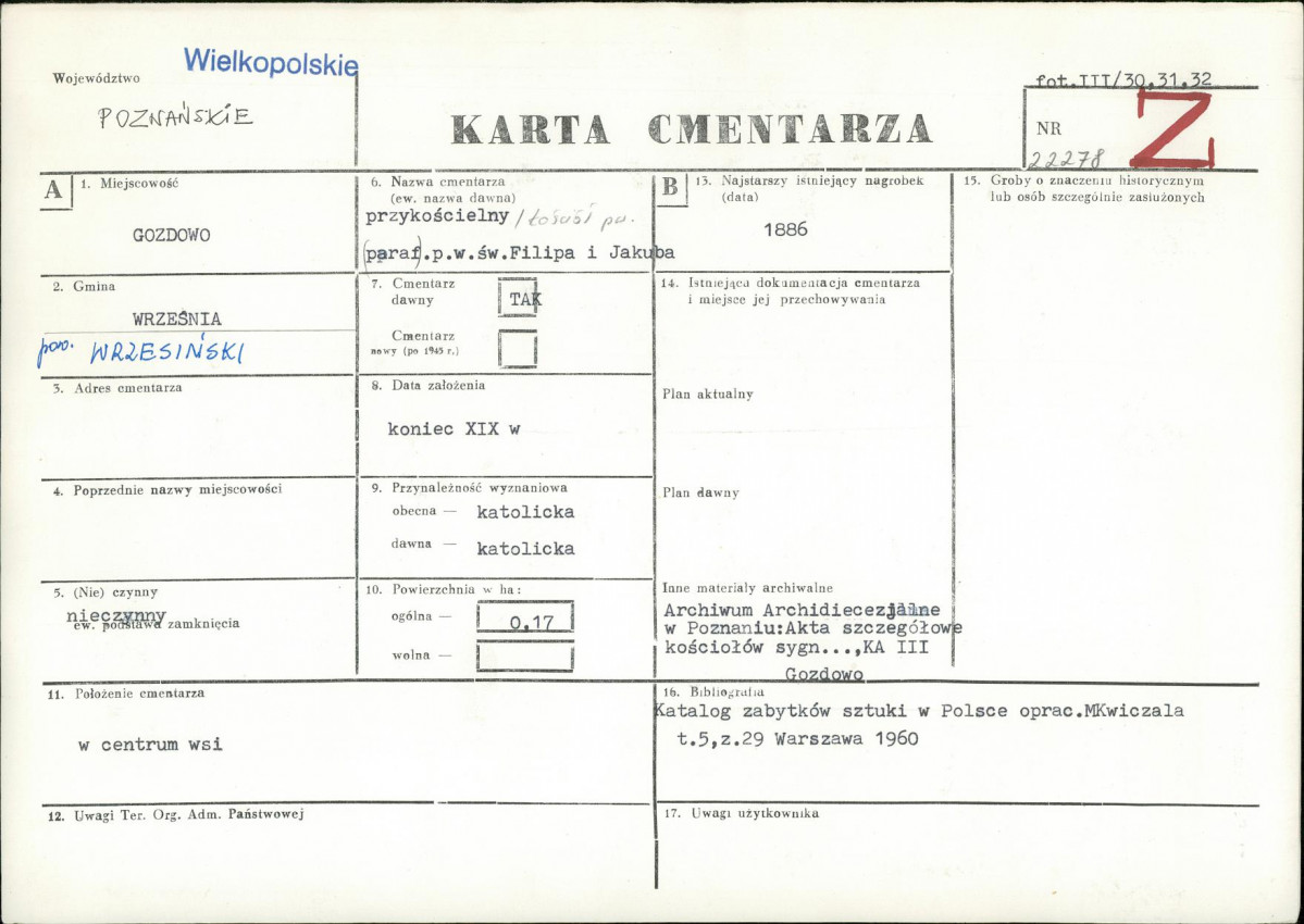 Karta cmentarza, skan nr 1