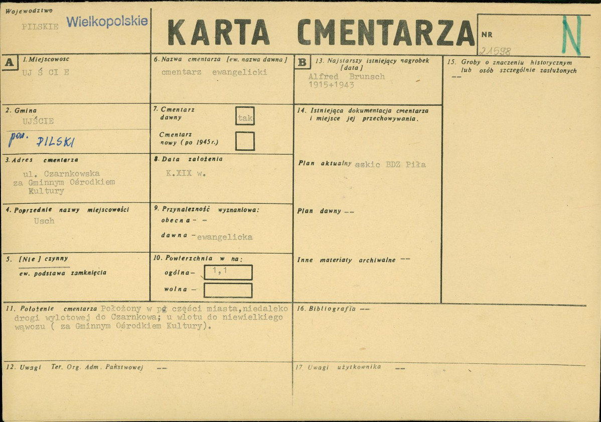 Karta cmentarza, skan nr 1