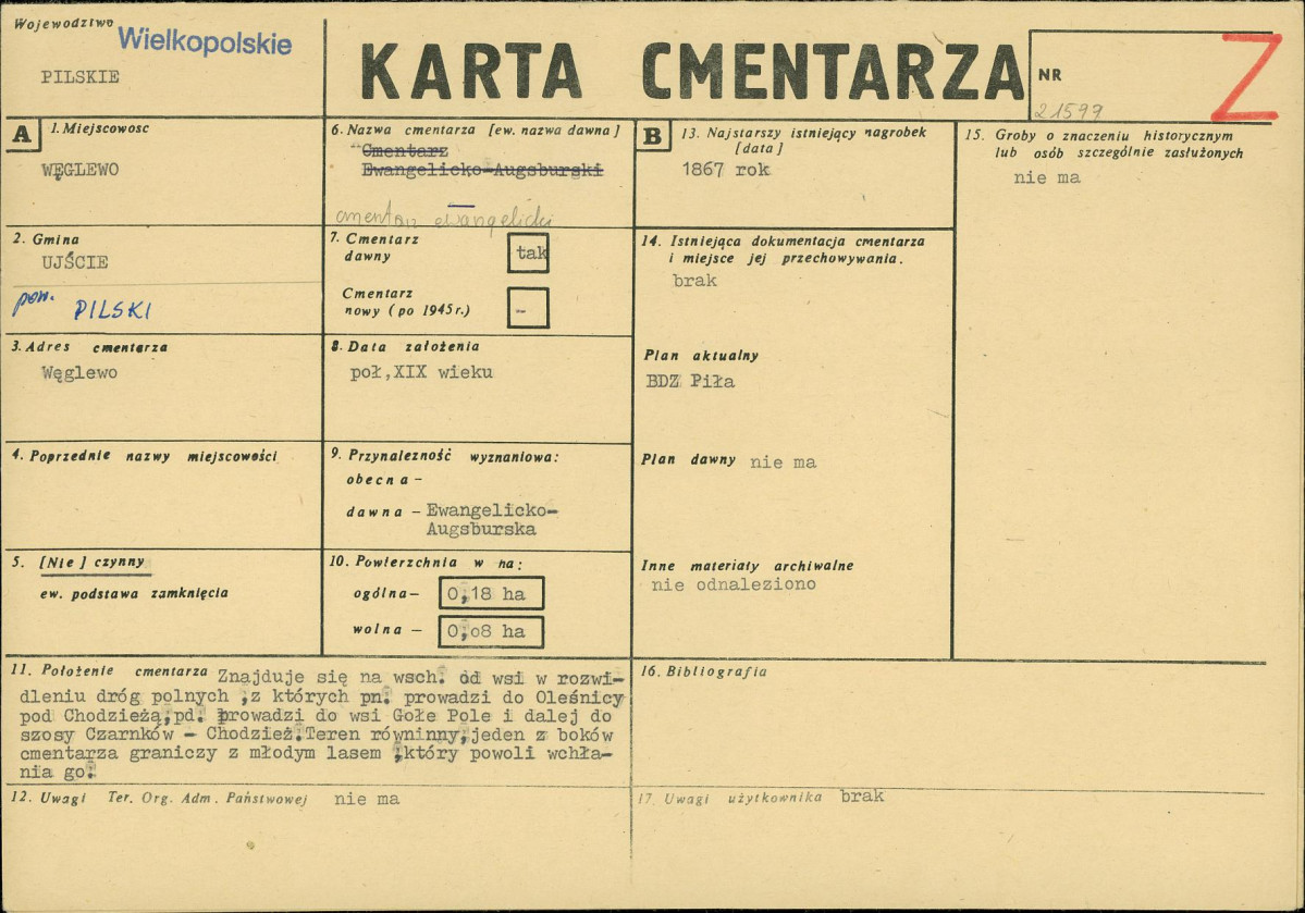 Karta cmentarza, skan nr 1