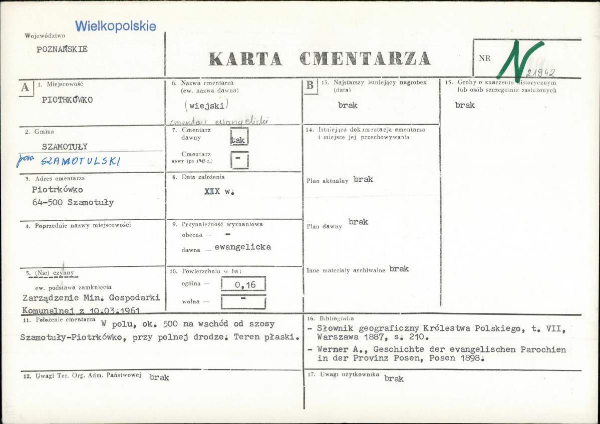 Karta cmentarza, skan nr 1