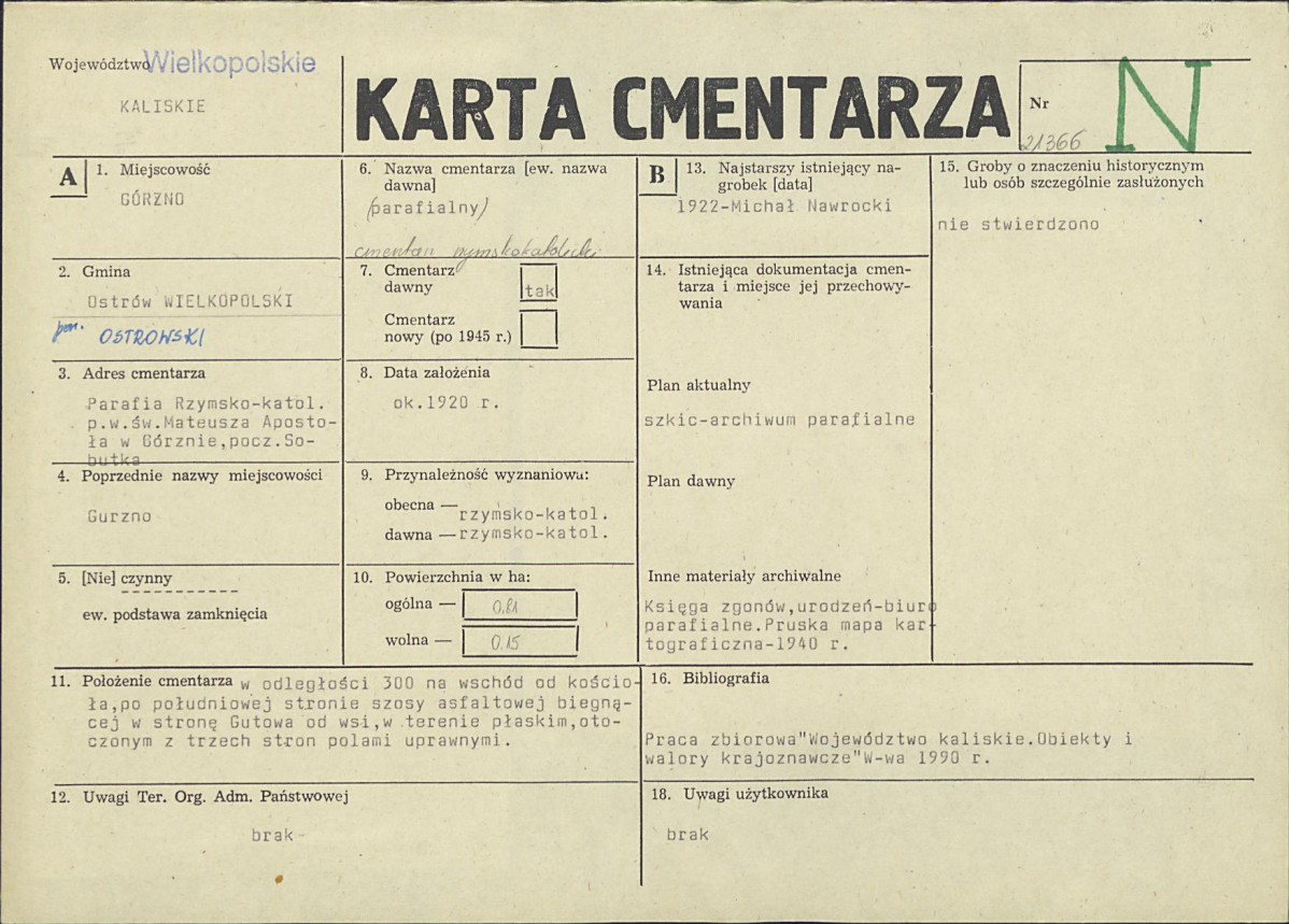 Karta cmentarza, skan nr 1