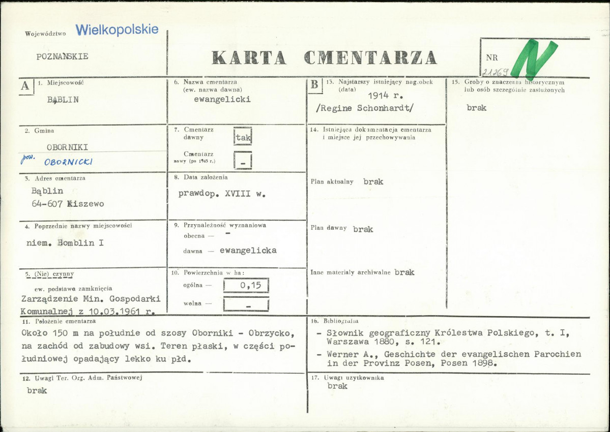 Karta cmentarza, skan nr 1