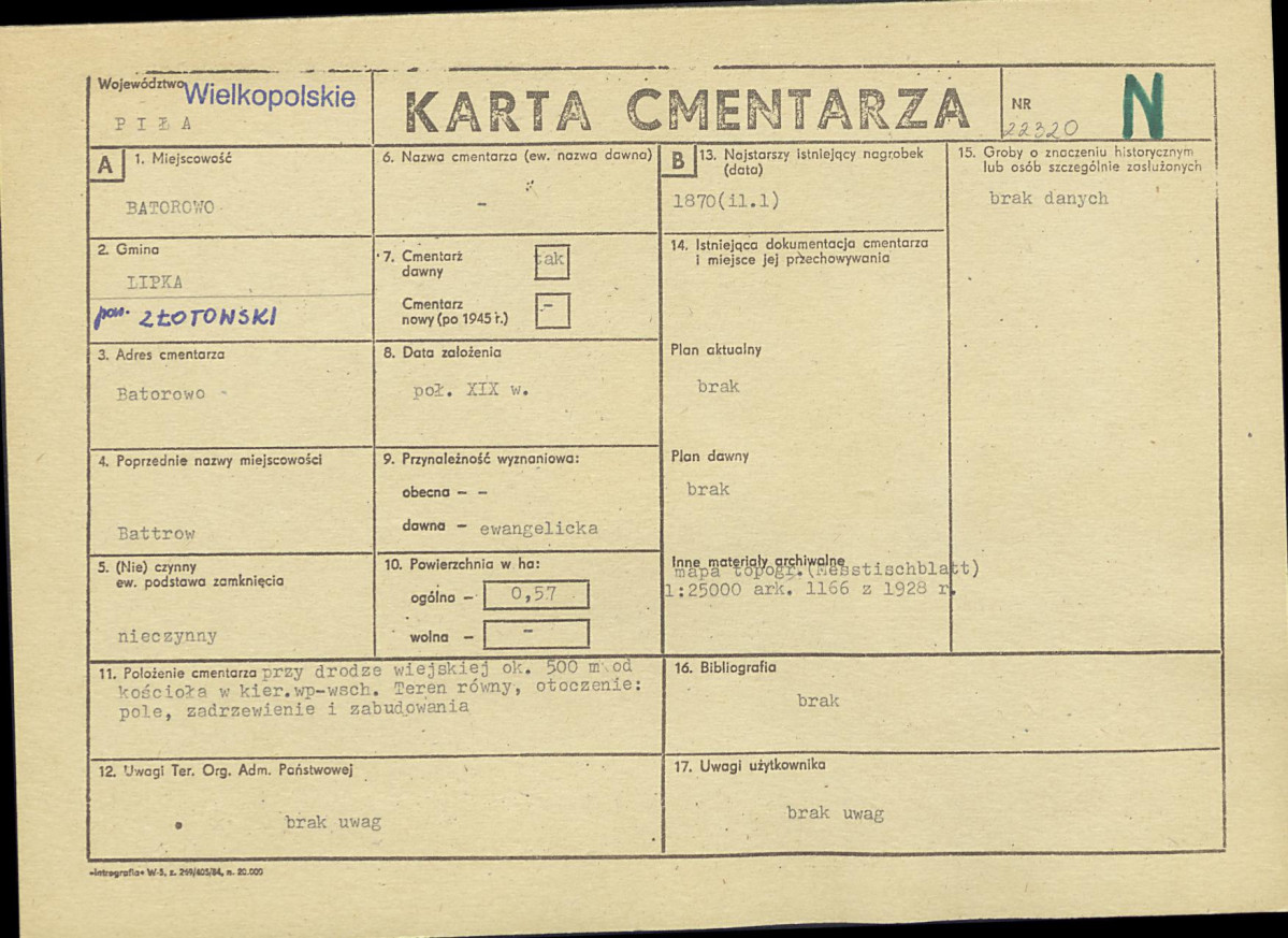 Karta cmentarza, skan nr 1